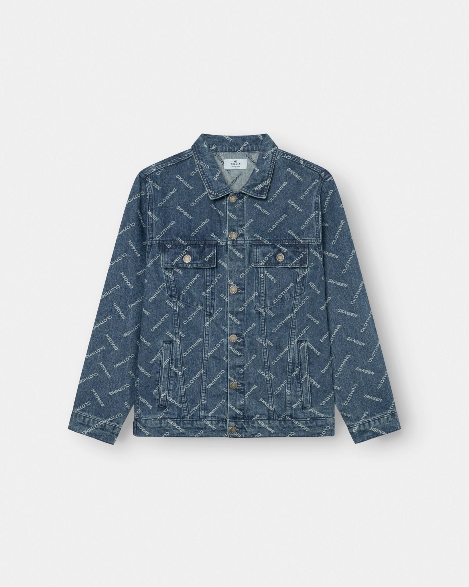 Monogram Denim Jacket Indigo | Skagen - clothing.dk